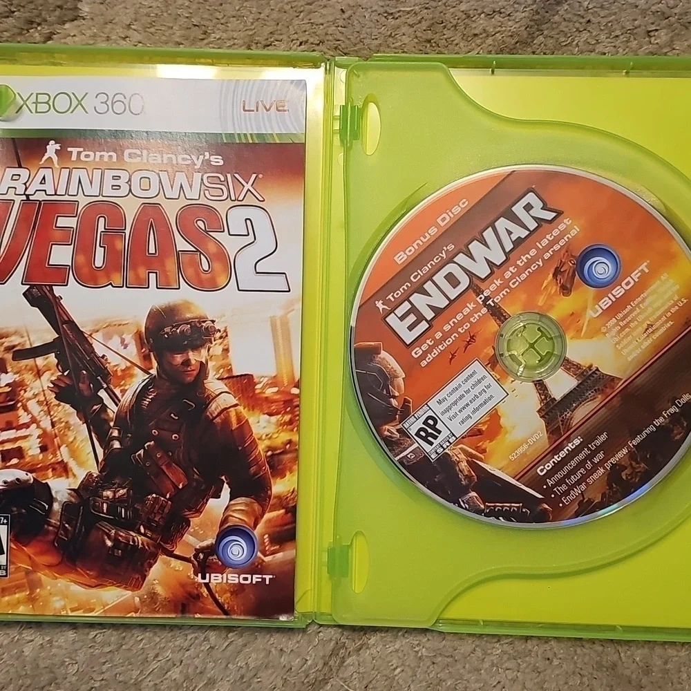 Xbox 360 Rainboxsix Vegas 2 Tom Clancy